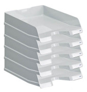 Briefablage VIVA 10275-11, A4/C4, grau-hochglänzend, Polystyrol stapelbar