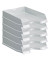 Briefablage VIVA 10275-11, A4/C4, grau-hochgl&auml;nzend, Polystyrol stapelbar