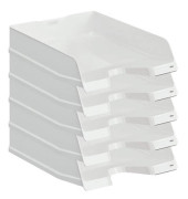 Briefablage VIVA 10275-12, A4/C4, weiß-hochglänzend, Polystyrol stapelbar