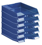 Briefablage VIVA 10275-14, A4/C4, blau-hochglänzend, Polystyrol stapelbar