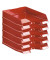 Briefablage Viva 10275-17 A4 / C4 rot-hochglänzend Kunststoff stapelbar