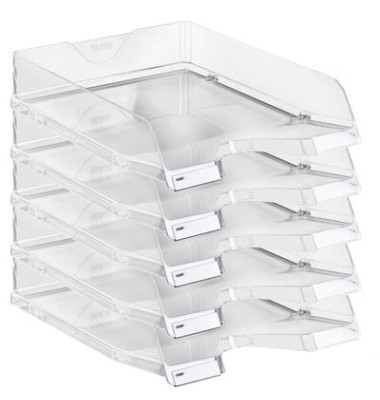 Briefablage VIVA 10275-23, A4/C4, transparent-hochgl&auml;nzend, Polystyrol stapelbar