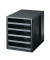 Schubladenbox Schrank-Set Karma 14018-13 schwarz/schwarz 5 Schubladen offen