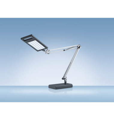 Schreibtischlampe Work H5010633, LED, mit Standfuß, mit Tischklemme, anthrazit
