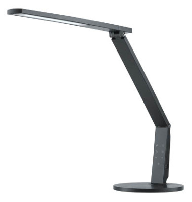 Schreibtischlampe Vario Plus H5010667, LED, dimmbar, mit USB-Ladeanschluss, mit Standfuß, anthrazit