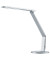 LED-Schreibtischlampe Vario Plus, silber, mit Standfuß, dimmbar