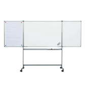 Klappstativdrehtafel-Whiteboard MAULpro, 6338184, 150/300x100cm (BxH), kunststoffbeschichtet, Aluminium