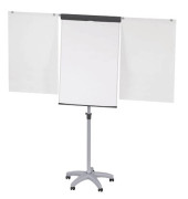 Flipchart MAULstandard, 63726 82, 66x97cm (BxH), grau, mit Rollen, mit 2 Seitenarmen