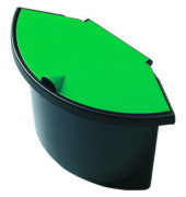 Abfalleinsatz 2 Liter mit Deckel für H61057/58 schwarz/grün