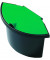Abfalleinsatz 2 Liter mit Deckel für H61057/58 schwarz/grün