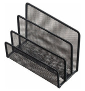 Briefständer Mesh H25183-95 schwarz Metall 3 Fächer