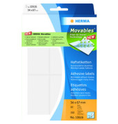 Etiketten Movables 10616, wei&szlig;, 34x67mm, rechteckig