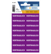 Textetiketten Vertraulich violett 12,5x40mm