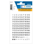 Zahlen 5mm 1-100 wetterfest sw Folie transparent schwarz 2Bl 1Pack