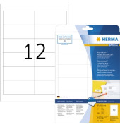 Etikett 97x42,3mm deckend ws A4 300Et 25Bl 12Et Bl LaserInkCopy