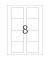 Etikett 70x67,7mm 3,5 Diskette A4 ws 200Et 25Bl 8Et Bl LaserInkCopy