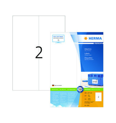 Etiketten Premium 4658, weiß 105x297mm, rechteckig, 