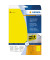 Etiketten Folie A4 210x297 gelb gelb 210x297mm 25 St