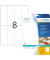 Etikett 50x142mm Warnhinweis weiss A4 200Et 25Bl 8Et Bl LaserInkCopy