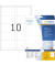 Namensschilder 90x54mm perfor. A4 weiss 250Et 25Bl 10Et Bl LaserCopy