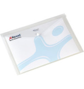 Dokumententasche Active Folder 16129WH, Din A4 quer, transparent farblos, Polypropylen (PP), Druckknopf