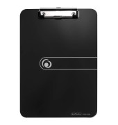 Klemmbrett easy orga 11205663, A4, opak schwarz, PS (Polystyrol), inkl Aufhängeöse