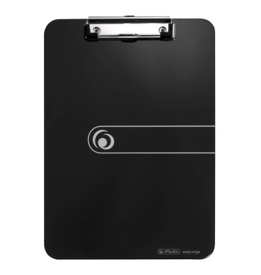 Klemmbrett easy orga 11205663, A4, opak schwarz, PS (Polystyrol), inkl Aufhängeöse