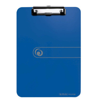 Klemmbrett easy orga 11226396, A4, opak blau, PS (Polystyrol), inkl Aufhängeöse