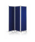 Pinnwand 1105303, 60x180cm, Filz + Filz (beidseitig), Aluminiumrahmen, blau + blau