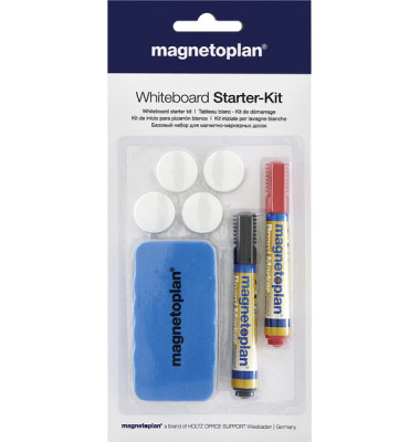 Whiteboard Starter-Kit, Tafellöscher, 2 Whiteboard- und Flipchartmarker in