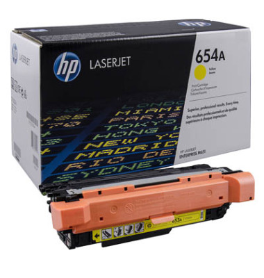 Toner 654A gelb ca 15000 Seiten