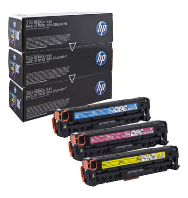 Toner 305A cyan magenta gelb je ca 2600 Seiten