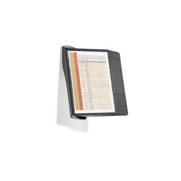 4005546507361 - - Sichttafelwandhalter sherpa® style wall 10 din A4 inkl Kunststoffreitern mit blanko Einsteckschildern Polyamid Polypropylen ABS Kunststoff