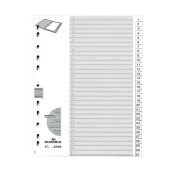 Kunststoffregister 6160 02, 1 bis 31, A4, 120µm, weiße Taben, 31-teilig
