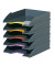 Briefablage Varicolor Tray-Set 7705-57 A4 / C4 grau Kunststoff stapelbar farbige Greifzonen
