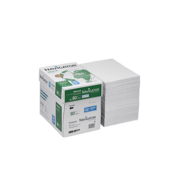 5602024120280 - AKTION NAVIGATOR Kopierpapier Universal DIN A4 80 g qm 5x 2500 Blatt + GRATIS 4x LEITZ Notizbuch DIN A6 kariert satin schwarz Hardcover 160 Seiten