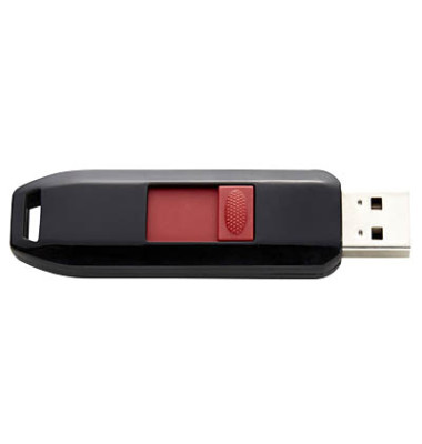 USB-Stick Business Line 3511460, schwarz/rot, USB 2.0, 8 GB