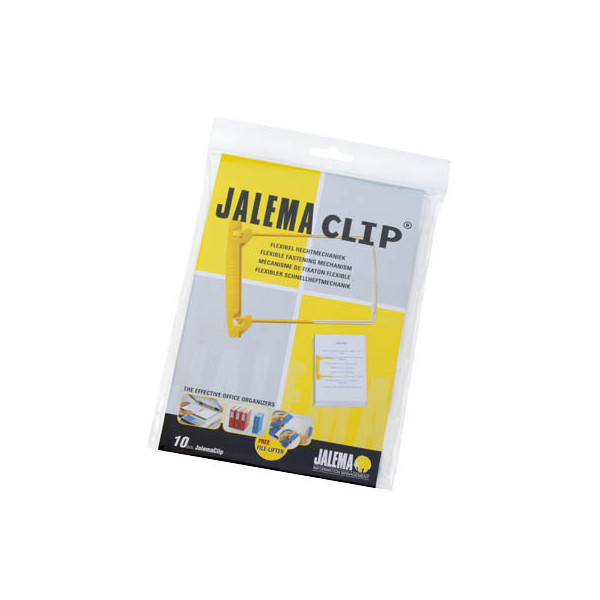 8713739002062 - Djois JalemaClip Archiv-Clips Gelb Weiß Kunststoff 20 x 65 cm 100 Stück