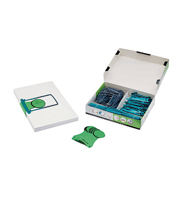 Archivset Clipex 5721000, A4, gr&uuml;n, Metall
