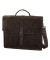 PRIDE&SOUL Businesstasche LUCKY, braun, Leder mit Schnallenverschluss