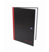Notizbuch Black n Red 400047607 schwarz A4 kariert 90g 140 Seiten mit Lesezeichenband