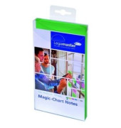Magic Chart Notes 10 x 20 cm, grün, haftet ohne Kleber, abwischbar,