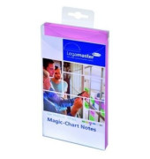Magic Chart Notes 10 x 20 cm, rosa, haftet ohne Kleber, abwischbar,