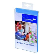 Magic Chart Notes 10 x 20 cm, blau, haftet ohne Kleber, abwischbar,