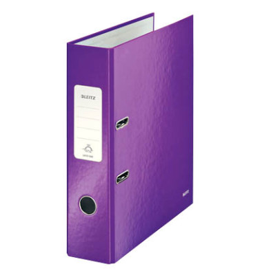 Ordner WOW 1005-00-62, A4 80mm breit PP vollfarbig violett metallic