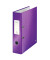 Ordner WOW 1005-00-62, A4 80mm breit PP vollfarbig, gl&auml;nzend, gemustert violett metallic