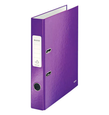 Ordner WOW 1006-00-62, A4 52mm schmal PP vollfarbig, gl&auml;nzend, gemustert violett