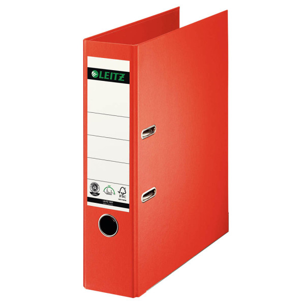 4002432102822 - AKTION LEITZ 1007 Ordner hellrot Karton 80 cm DIN A4 1 St mit Prämie nach Registrierung