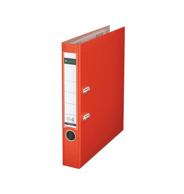 Ordner 1015 1015-50-20, A4 52mm schmal PP vollfarbig hellrot