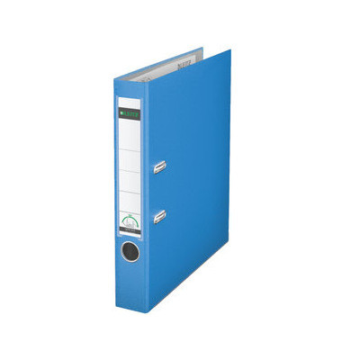 Ordner 1015 1015-50-30, A4 52mm schmal PP vollfarbig hellblau